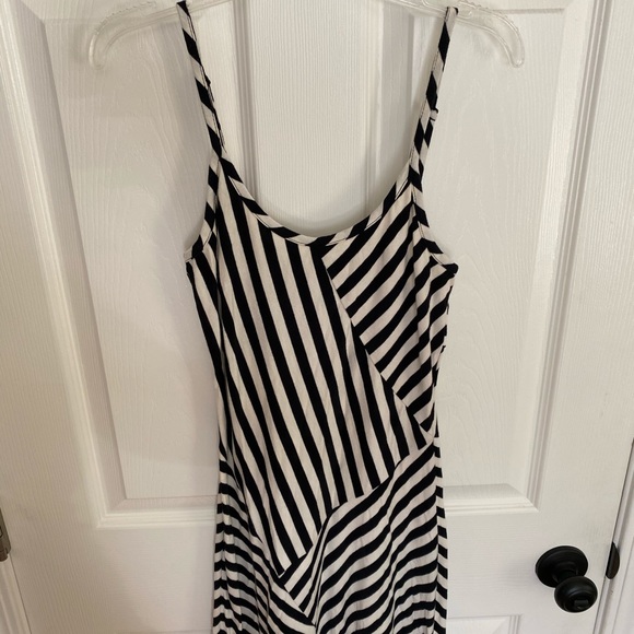 Maxi dress Black & White stripe S - Picture 2 of 7